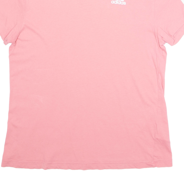 ADIDAS Womens T-Shirt Pink XS on Sale