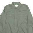 CARHARTT Robbins Mens Plain Shirt Green Long Sleeve M Online Sale