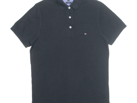 TOMMY HILFIGER Slim Fit Mens Polo Shirt Black M Online