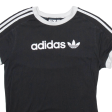 ADIDAS Womens T-Shirt Black UK 8 Online