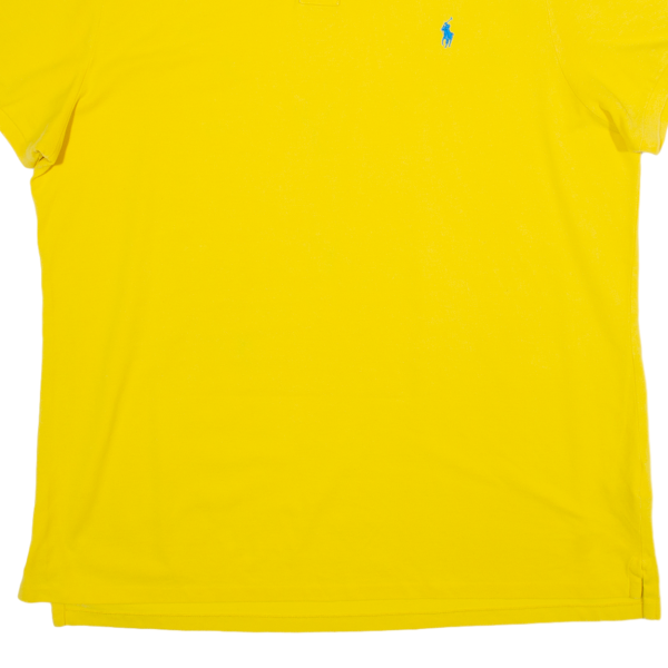 POLO RALPH LAUREN Custom Slim Fit Mens Polo Shirt Yellow 2XL Online