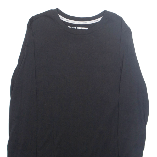 DKNY Mens T-Shirt Black Long Sleeve M Sale