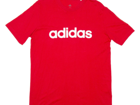 ADIDAS Mens T-Shirt Red S Online