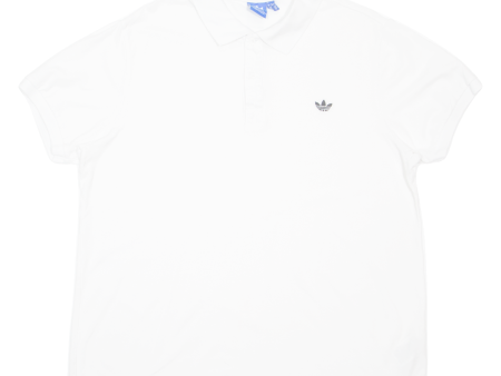 ADIDAS Mens Polo Shirt White XL Hot on Sale