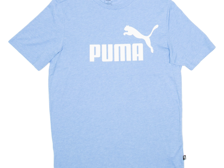 PUMA Mens T-Shirt Blue S Online Hot Sale