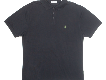 CALVIN KLEIN Golf Mens Polo Shirt Black M For Sale