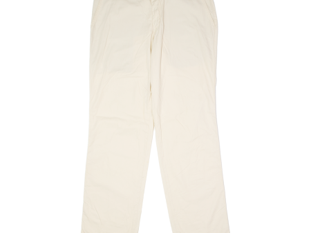 DOCKERS Khakis Mens Trousers Cream Regular Straight W36 L34 Hot on Sale