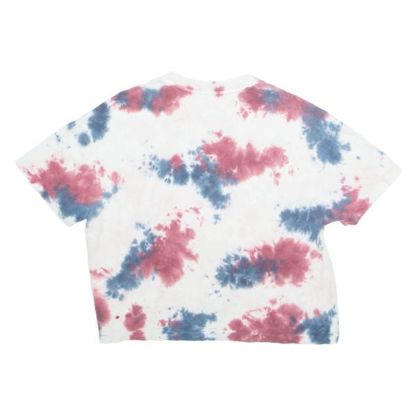 VANS Cropped Womens Tie Dye T-Shirt White XS on Sale