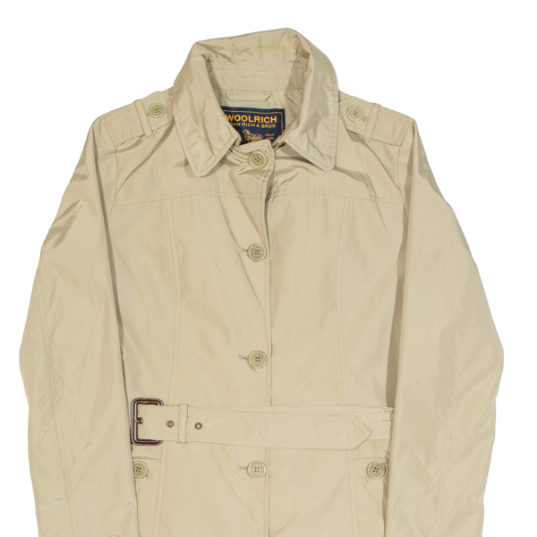 WOOLRICH Womens Overcoat Coat Beige S For Sale