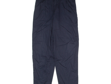 ADIDAS ORIGINALS Pleated Golf Mens Twill Trousers Blue Regular Straight W32 L32 Online Sale