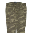 ANGELO LITRICO Camo Mens Trousers Green Regular Tapered W39 L28 Online now