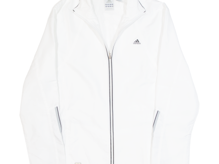 ADIDAS Mesh Lined Womens Track Jacket White UK 18 on Sale