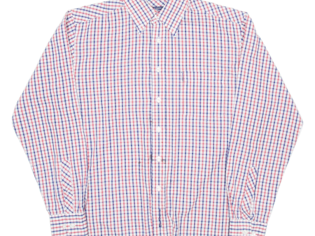 BEN SHERMAN Mens Shirt Blue Check Long Sleeve S Discount