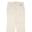 DOCKERS Khakis Mens Trousers Cream Regular Straight W36 L34 Hot on Sale