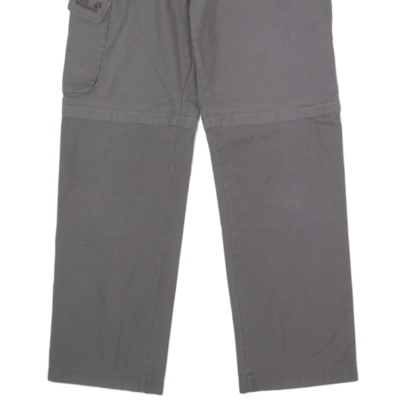 JACK WOLFSKIN Outdoor 2 in 1 Mens Trousers Grey Regular Straight W36 L31 Hot on Sale