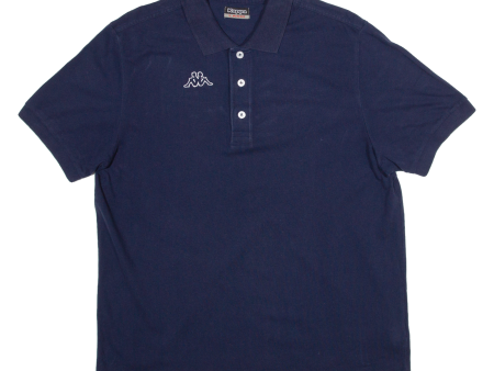 KAPPA Mens Polo Shirt Blue L Sale