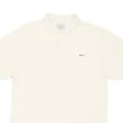 NIKE Mens Polo Shirt Cream XL For Discount