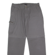 JACK WOLFSKIN Outdoor 2 in 1 Mens Trousers Grey Regular Straight W36 L31 Hot on Sale