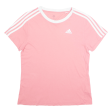 ADIDAS Womens T-Shirt Pink XS on Sale