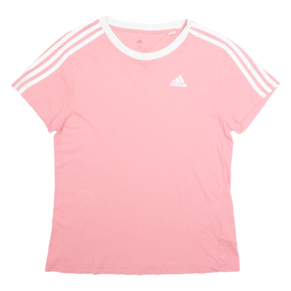 ADIDAS Womens T-Shirt Pink XS on Sale