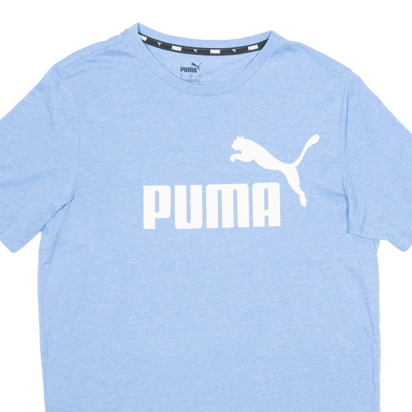 PUMA Mens T-Shirt Blue S Online Hot Sale