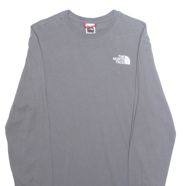 THE NORTH FACE Mens T-Shirt Grey Long Sleeve XS Fashion