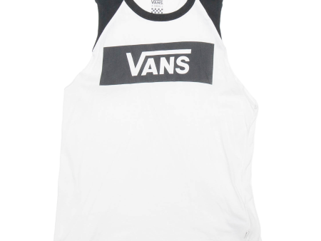 VANS Womens Vest White Sleeveless XS Discount