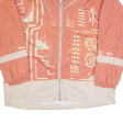 Womens Track Jacket Orange 90s Crazy Pattern XL For Discount