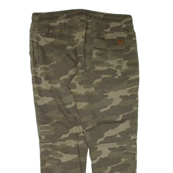 ANGELO LITRICO Camo Mens Trousers Green Regular Tapered W39 L28 Online now