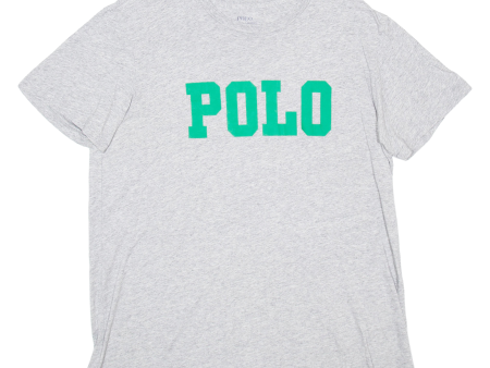 POLO RALPH LAUREN Mens T-Shirt Grey L Online Hot Sale