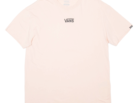 VANS Mens T-Shirt Pink M Supply