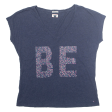 TOMMY HILFIGER Be Cool Womens T-Shirt Blue Sleeveless XS Online now