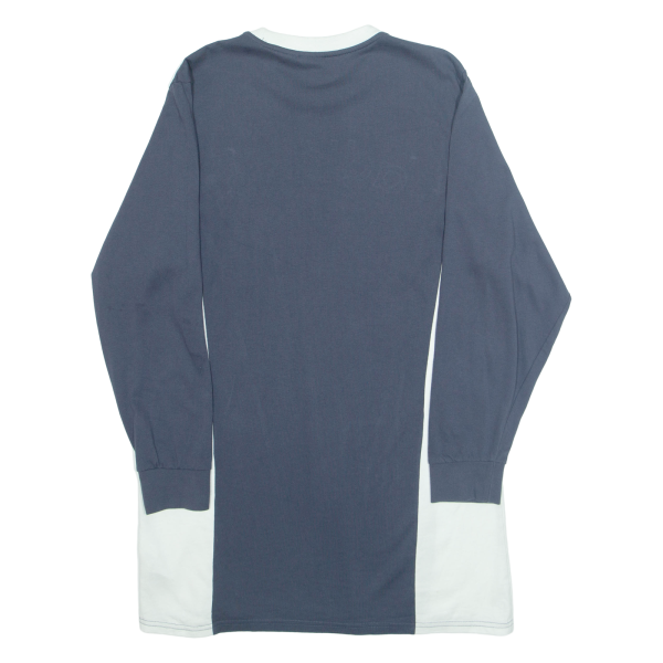 ADIDAS Oversized Womens T-Shirt Blue Long Sleeve UK 12 Online Hot Sale