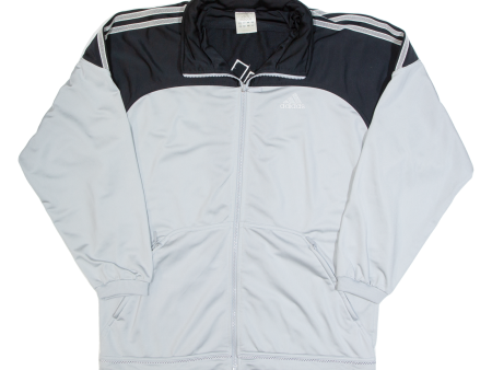 ADIDAS Mens Track Jacket Grey L Fashion