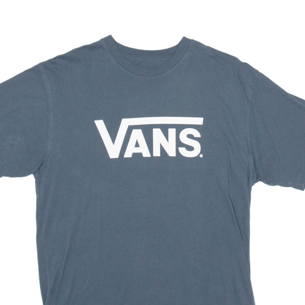 VANS Mens T-Shirt Grey M Supply