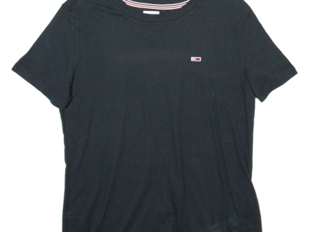 TOMMY HILFIGER Mens T-Shirt Black M Fashion