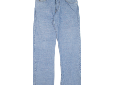 ARMANI JEANS Womens Trousers Blue Regular Straight Linen W30 L30 Online