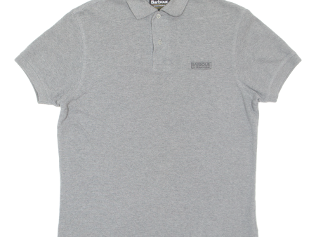 BARBOUR INTERNATIONAL Mens Polo Shirt Grey S Supply