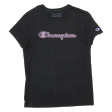 CHAMPION Authentic Athletic Wear Womens T-Shirt Black XS Fashion