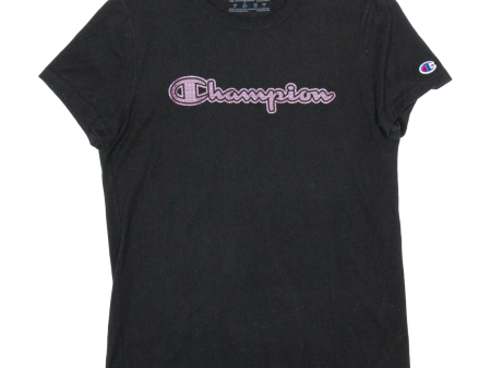 CHAMPION Authentic Athletic Wear Womens T-Shirt Black XS Fashion