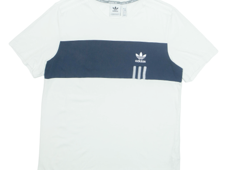 ADIDAS Mens T-Shirt White M For Discount