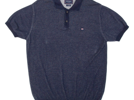 BYFORD Mens Polo Shirt Blue L For Discount