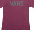 VANS Mens T-Shirt Red M Online now