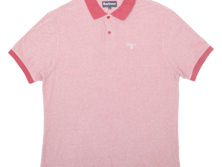 BARBOUR Mens Polo Shirt Red XL For Cheap