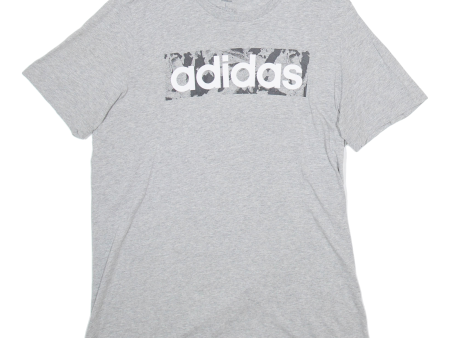 ADIDAS Mens T-Shirt Grey L For Sale