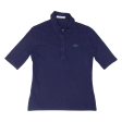 LACOSTE Girls Polo Shirt Blue 3 4 Sleeve M Online Hot Sale