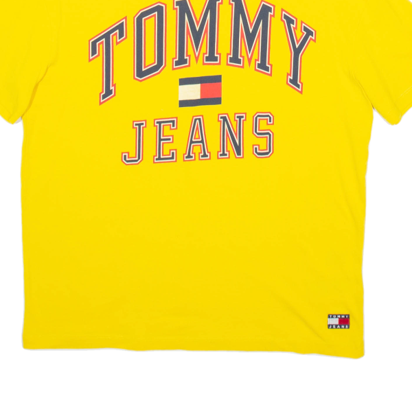 TOMMY HILFIGER JEANS Mens T-Shirt Yellow M Online now