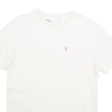 LEVI S Mens T-Shirt Cream S Hot on Sale