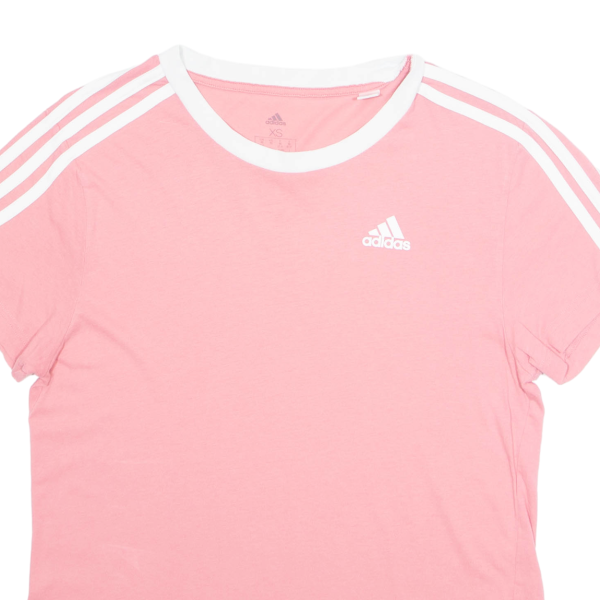 ADIDAS Womens T-Shirt Pink XS on Sale