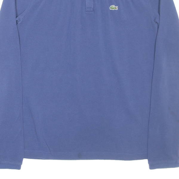 LACOSTE Girls Polo Shirt Blue Long Sleeve 16Y For Discount